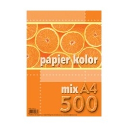 Papier A4 80g/m2 mix 5 kol. - 500ark.