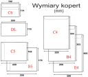 Koperty DL amerykanki (110x220)  - 1000 szt.
