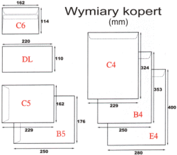 Koperty B5 (176x250) - 10szt.