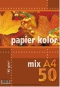 Papier A4 160g/m2 mix 5 kol. - 50ark.